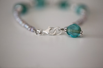 Detailed shot of the bracelet’s clasp showing the 925 silver stamp.