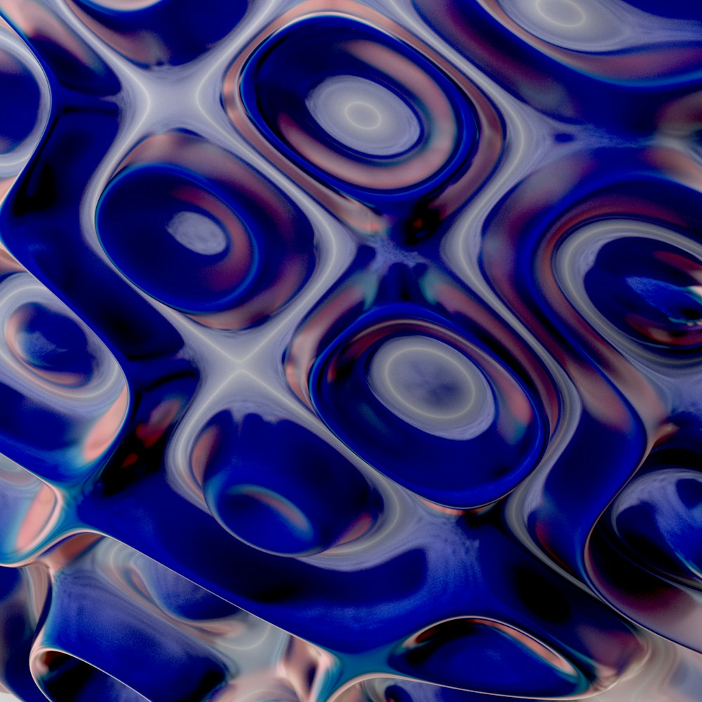 a blue abstract background with a lot of circles