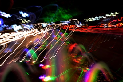 A dynamic animation frame showing a virtual experience with smooth fade-in neon effects.