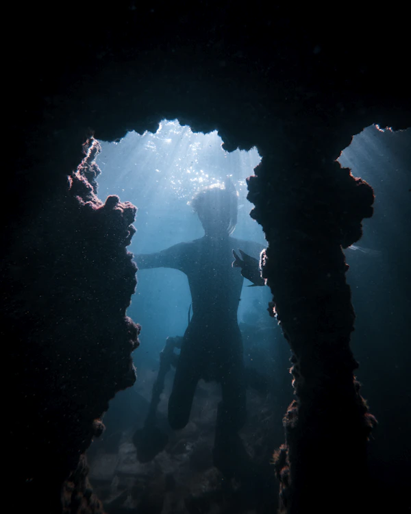 Diving Dos Ojos Bat Cave Pit Cenotes Riviera Maya