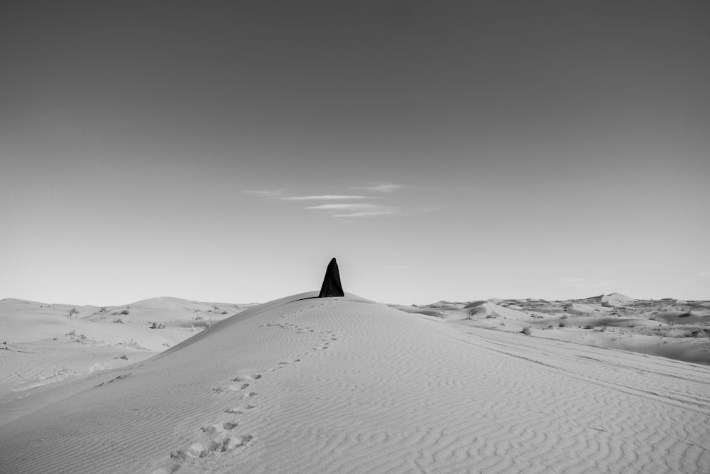 a person standing on top of a snow covered hill