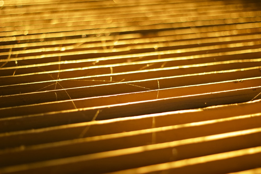 a close up of a wooden slatted floor