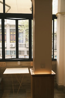 Cozy urban apartment interior with natural light.