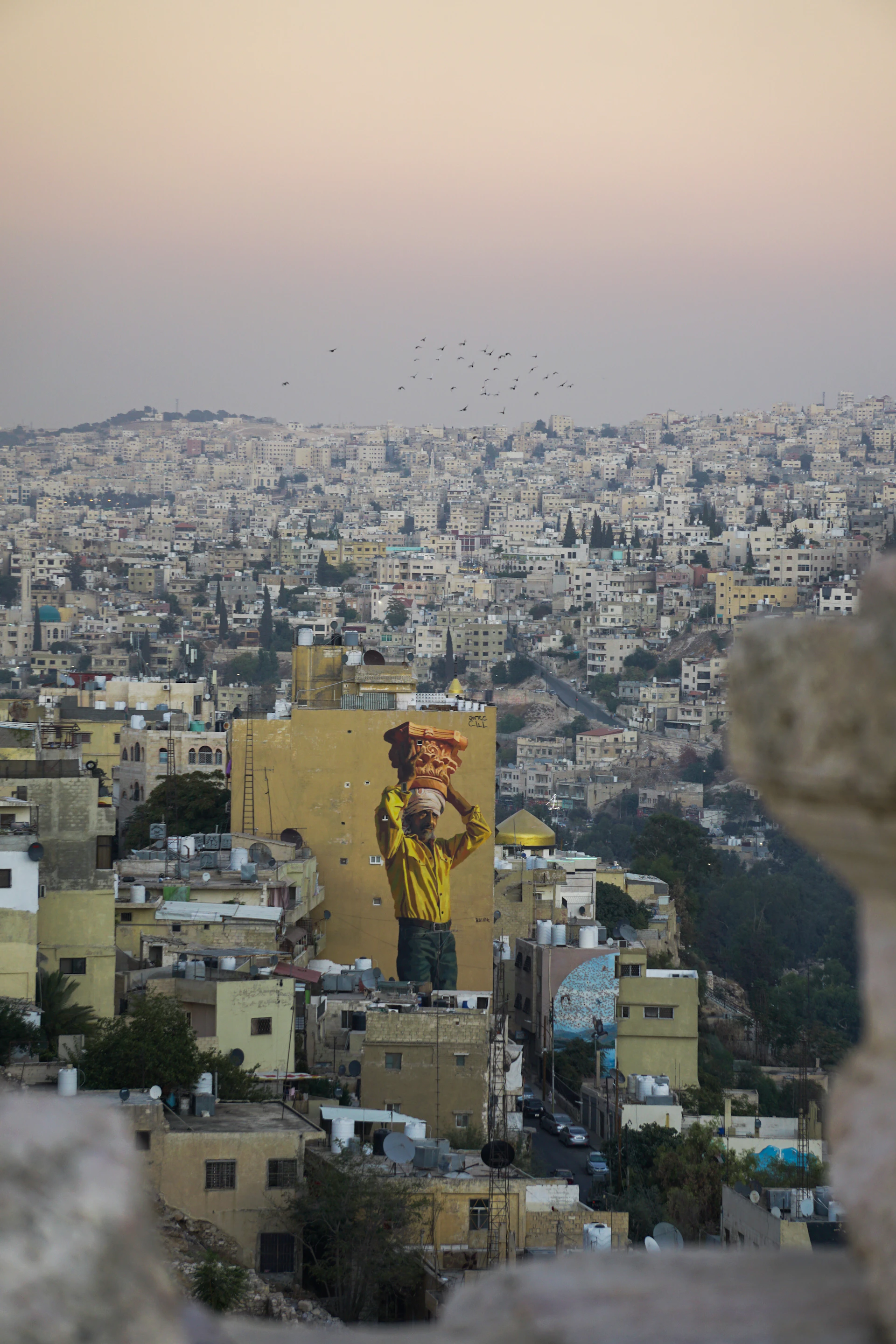 Amman Citadel at golden hour, Amman, Jordan