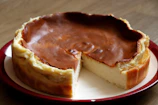 a piece of cake on a plate on a table