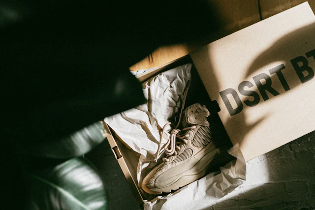 Messy receipts shoebox
