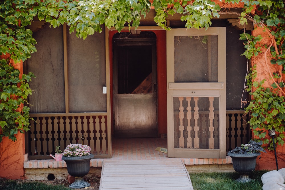 a house with a walkway leading to the front door