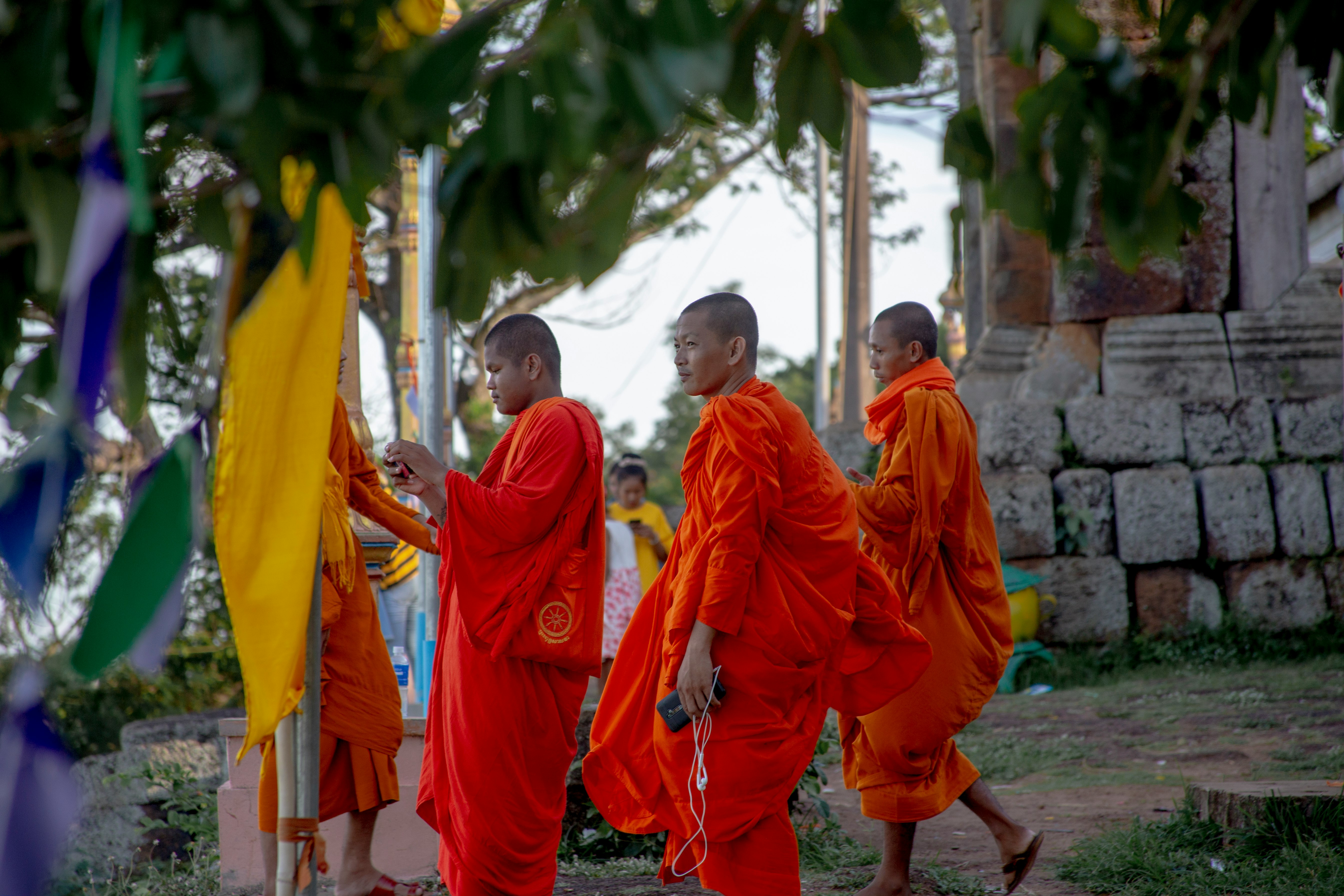 Monk Cambodian Traditional at Jiso Montain
