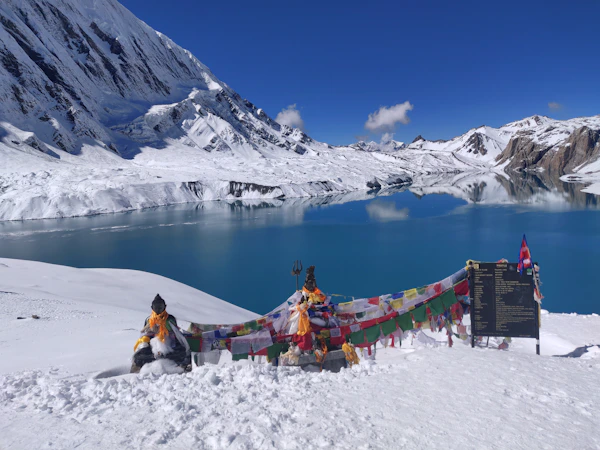 Tilicho Lake 4949m one of world's highest Nepal
