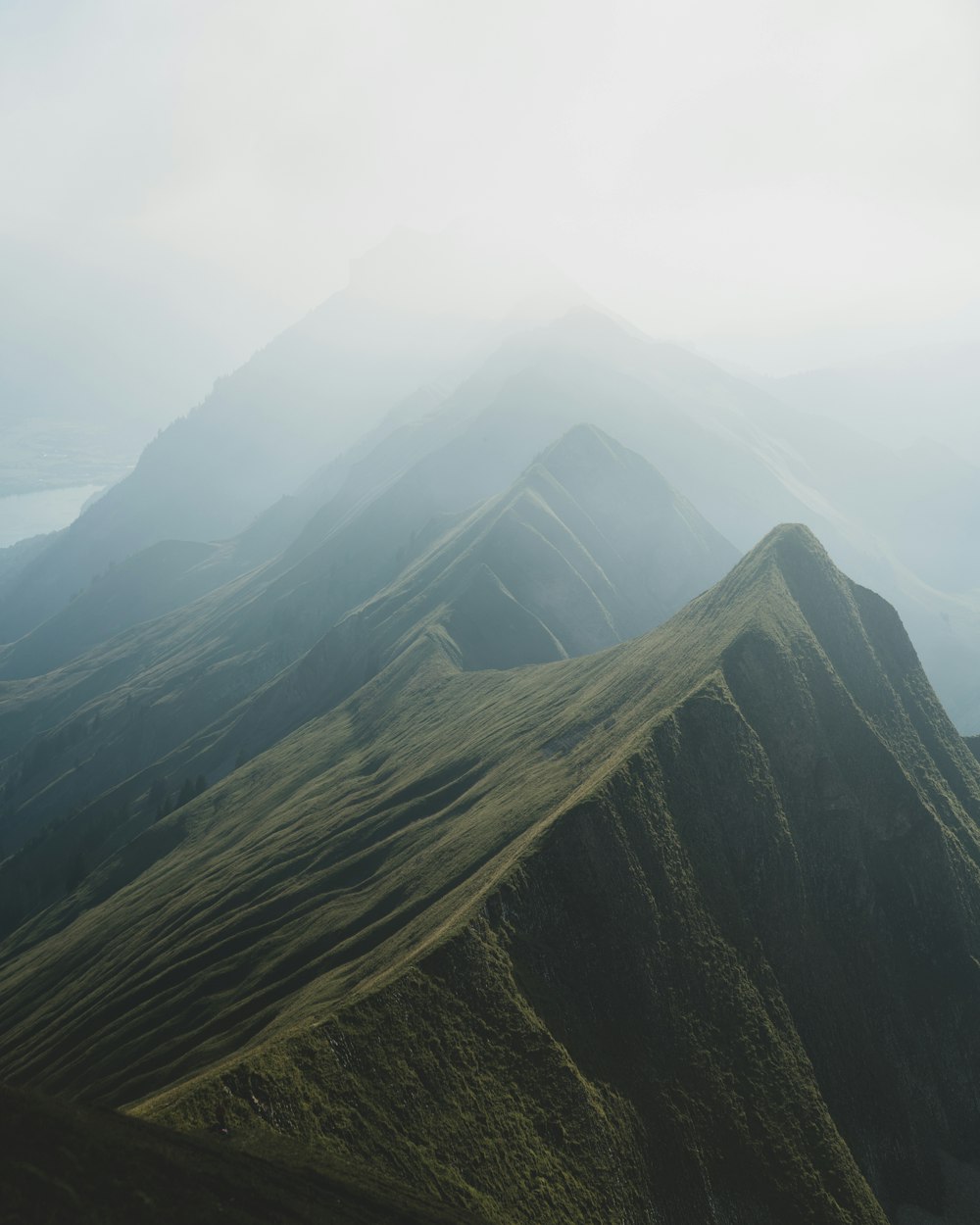 a view of a mountain range in the distance