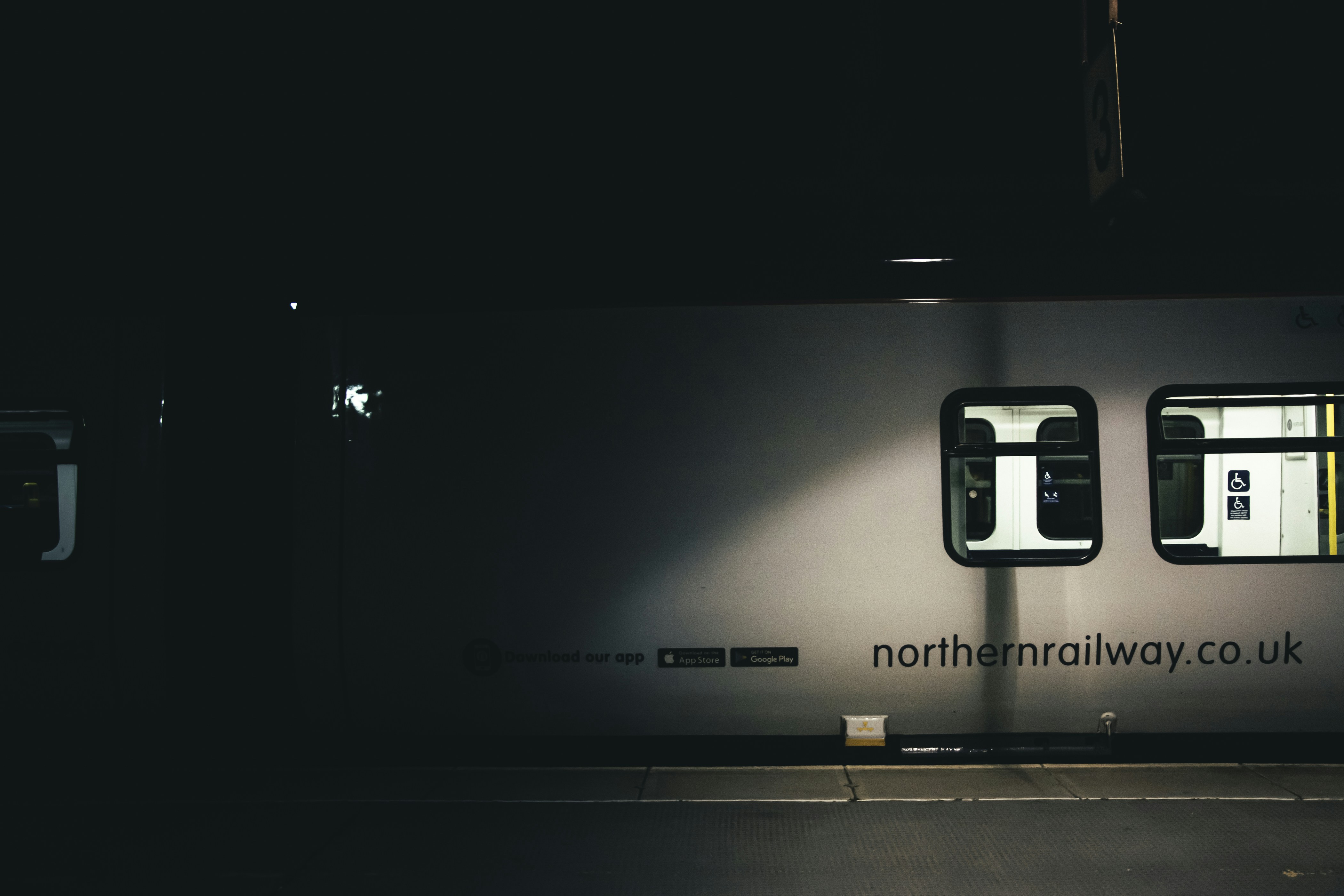 a train station with a sign that says northern railway co uk