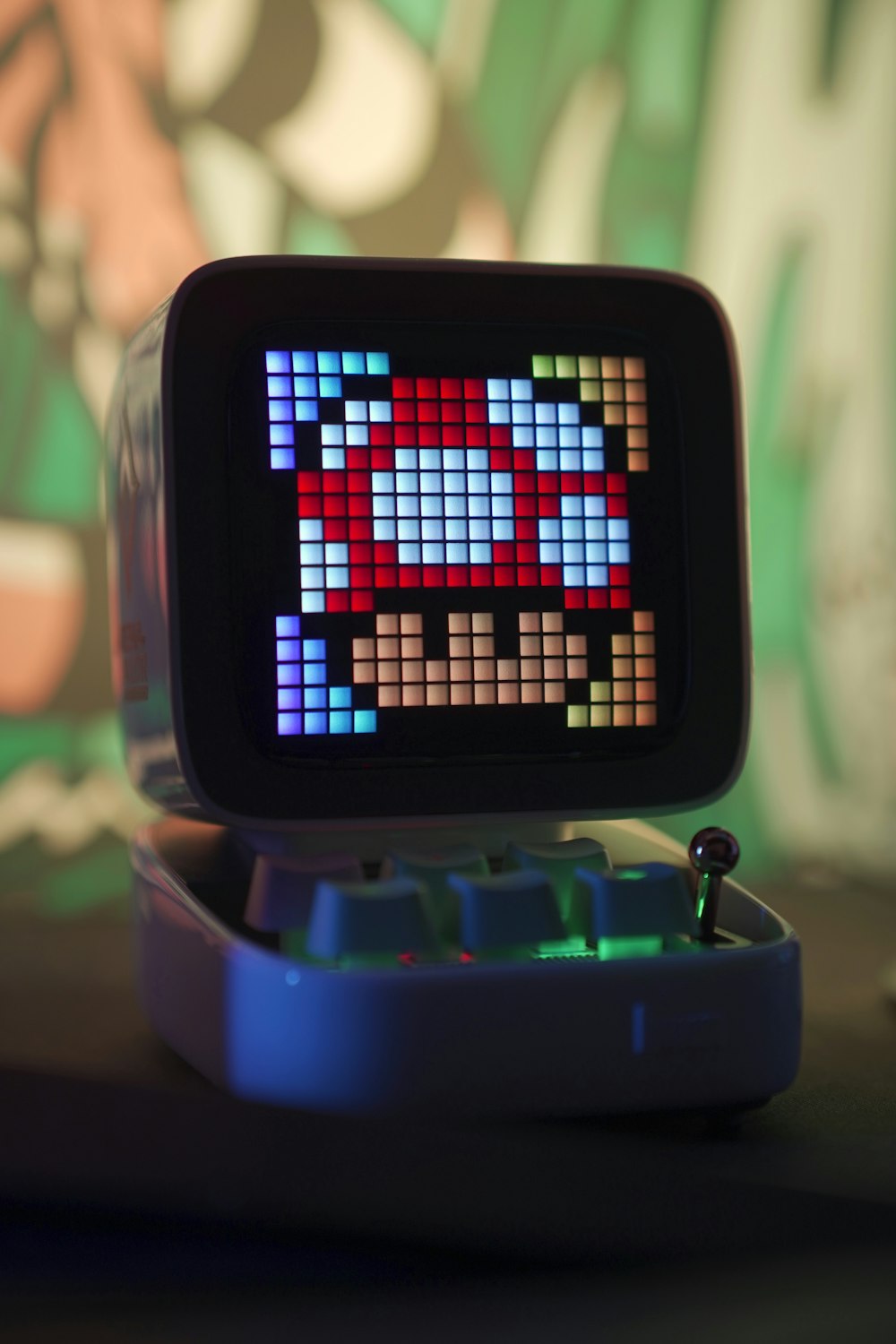 a clock that is sitting on top of a table