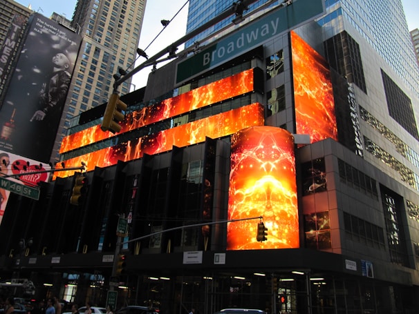 A vibrant cityscape representing the digital world.