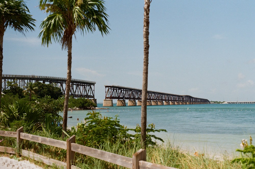 a large bridge over a large body of water