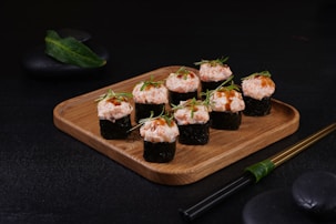 food on a table