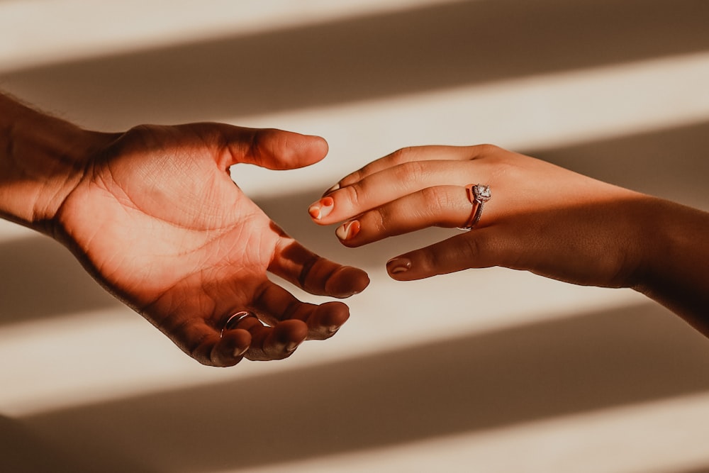 a close up of a hand