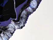 Abstract legal documents sketched in black marte and ivory with warm purple highlights.