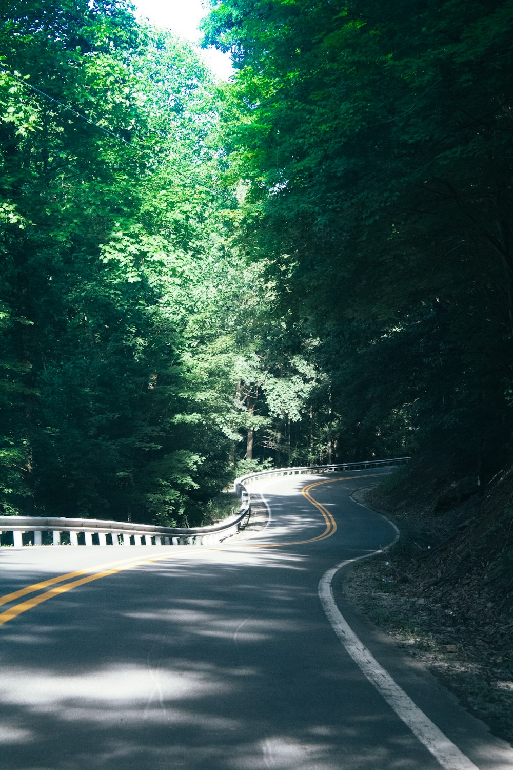 a close up of a road