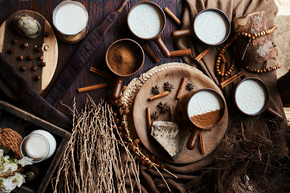 a table topped with lots of different types of food