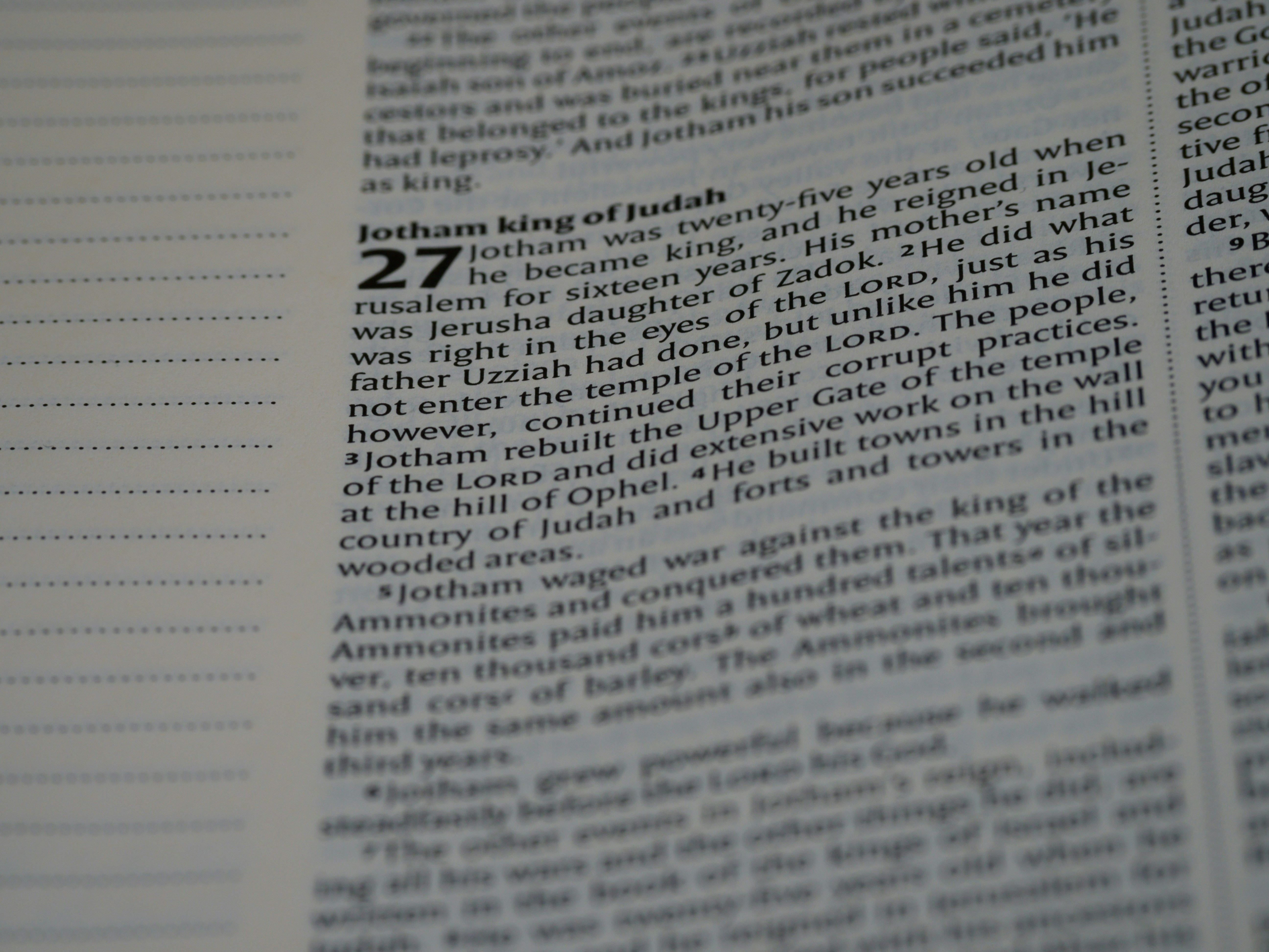 a close up of a page of a book
