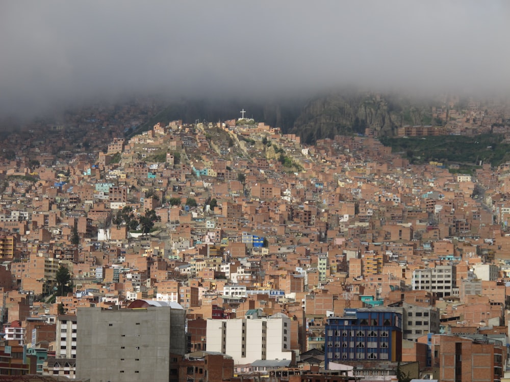 a large city with lots of tall buildings