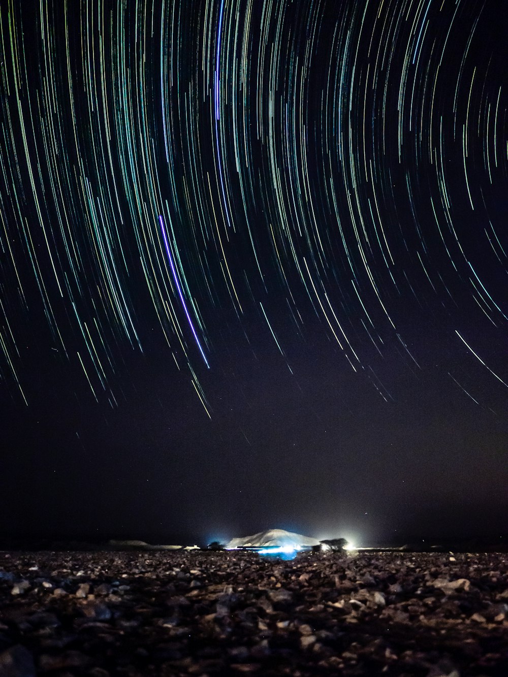 le ciel nocturne avec de nombreuses étoiles