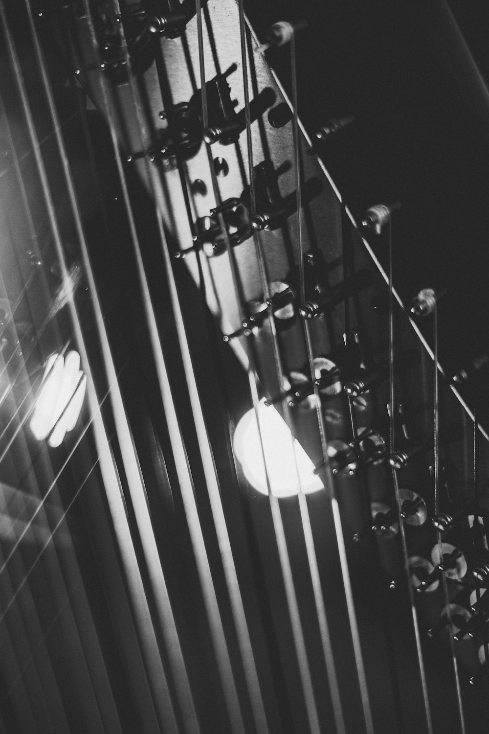 a black and white photo of a staircase