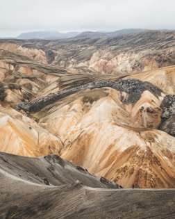 a view of a mountain range from a high point of view