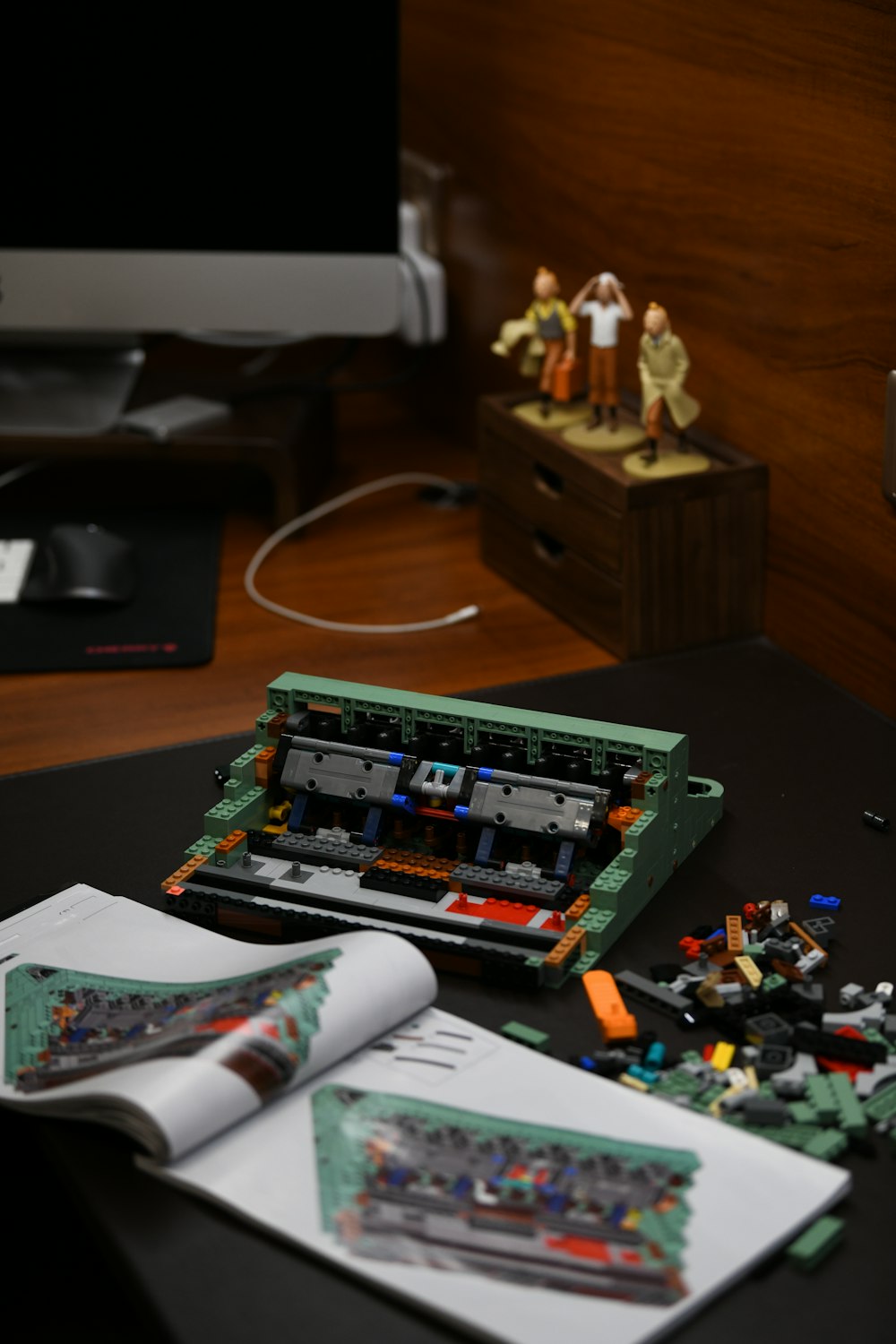 a desktop computer sitting on top of a table