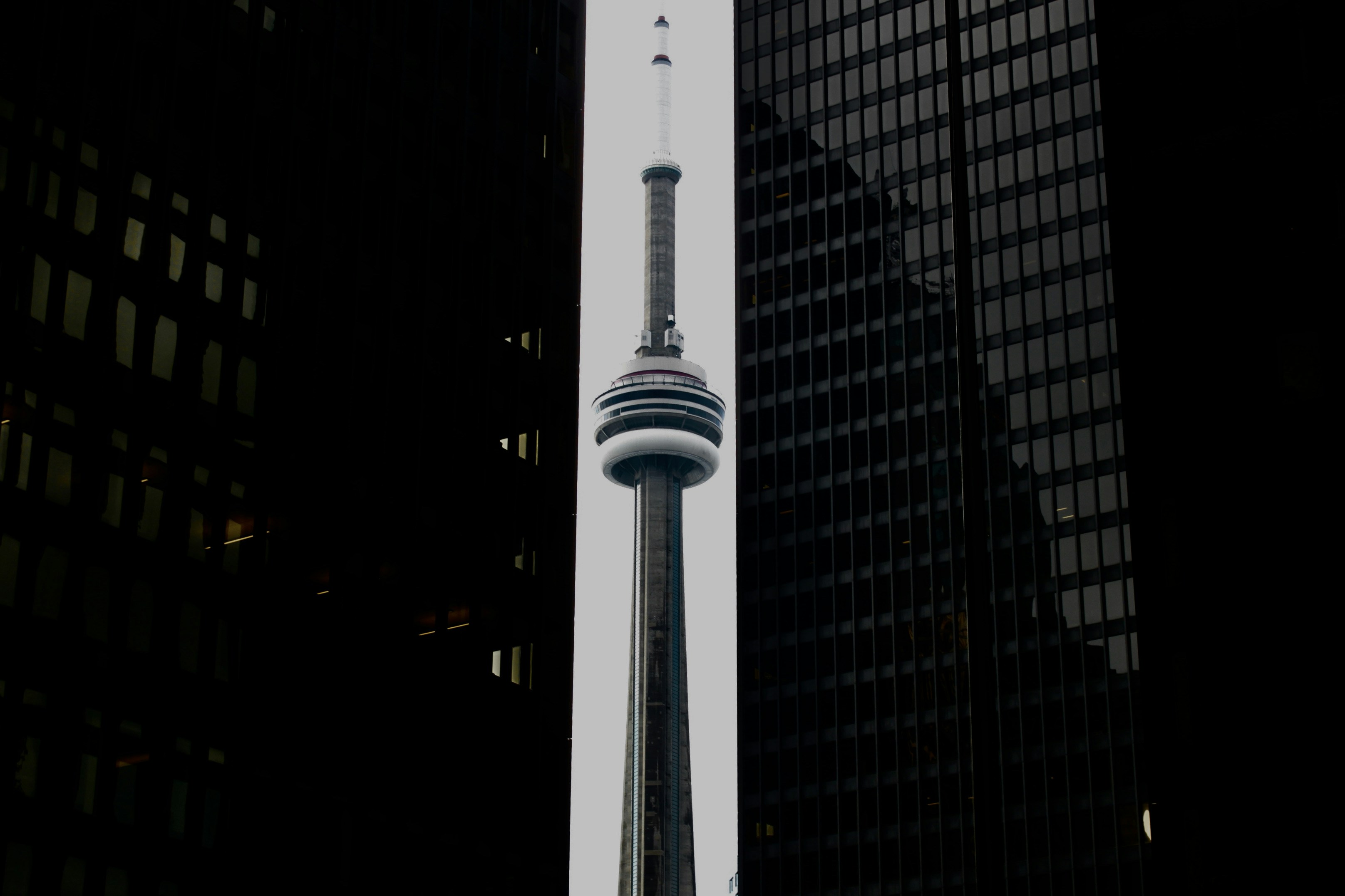 a view of the cn tower in toronto, canada