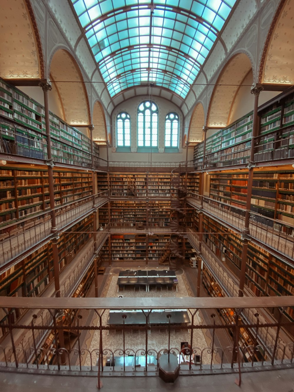 a large library filled with lots of books