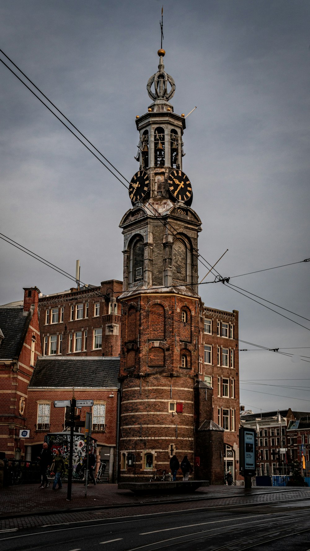 a tall tower with a clock on top of it