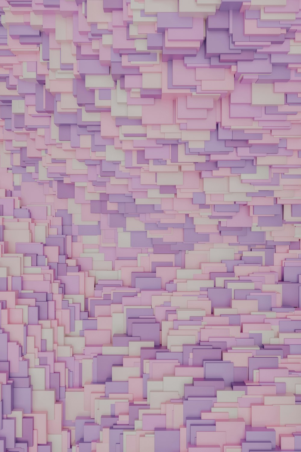 a very large amount of purple squares on a pink background