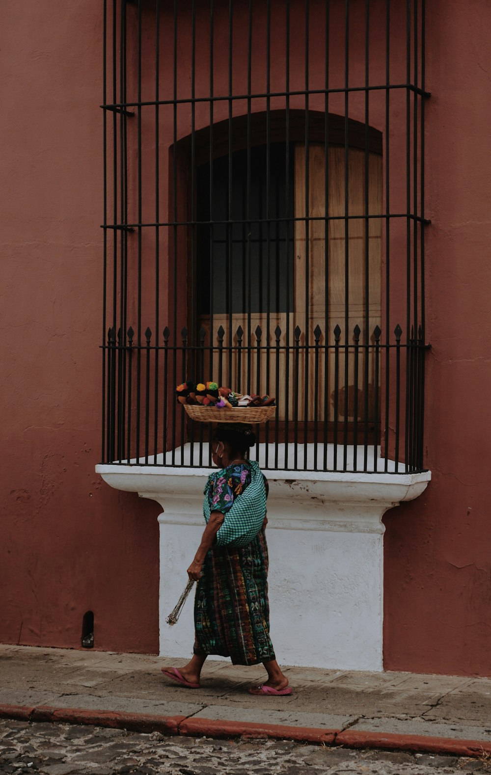 a person standing in front of a building