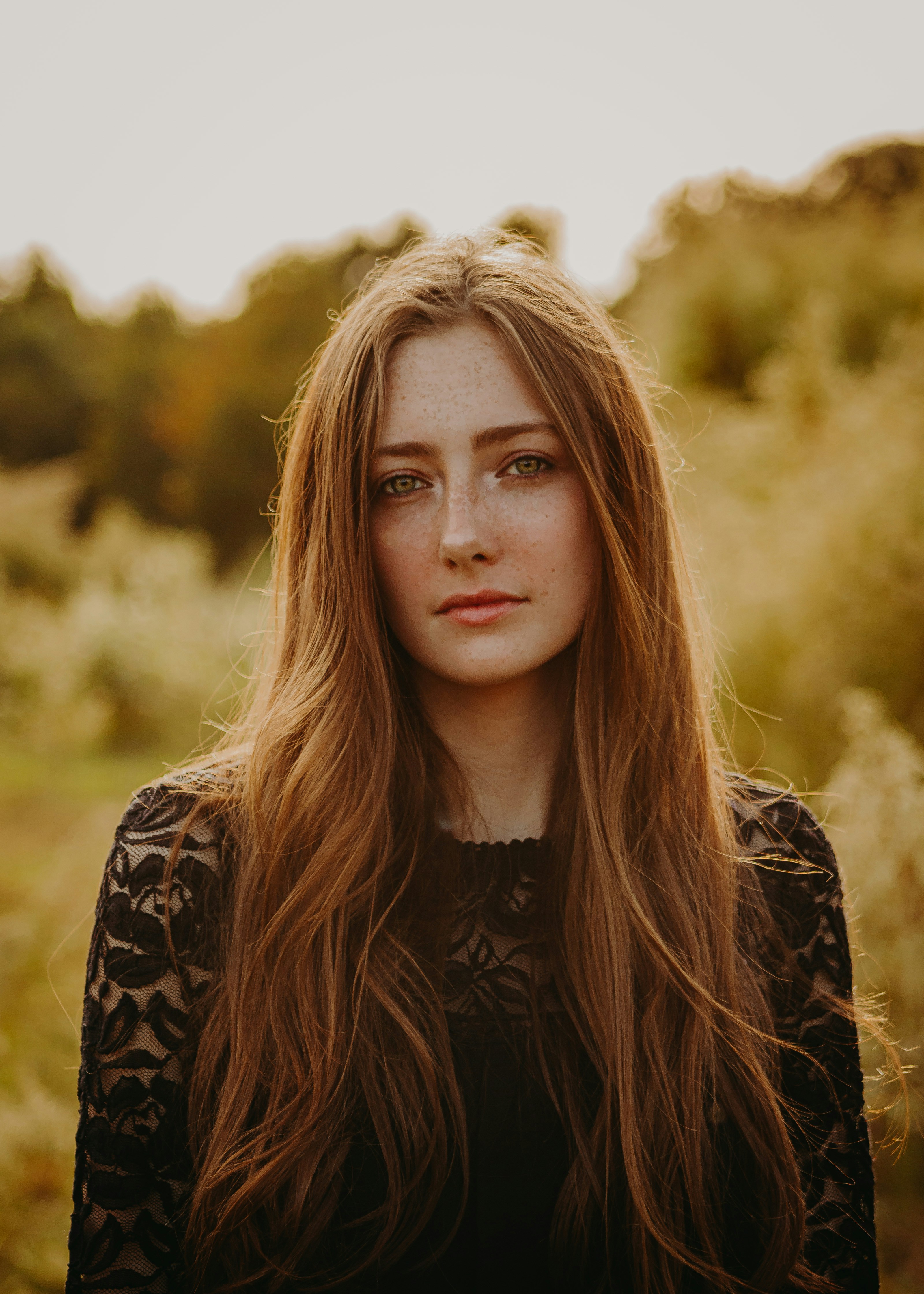 Girl in black dress in a field - Instagram @baileyburtonphoto - Donate to me on Cashapp! $17thcw Thank you for your support!