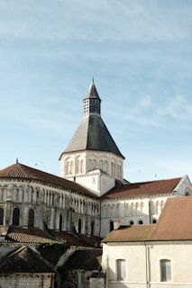 a large building with a clock tower on top of it