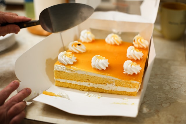 Cake with Apricot Marmalade