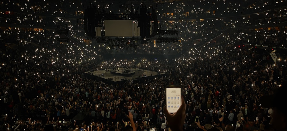 a large crowd of people at a concert