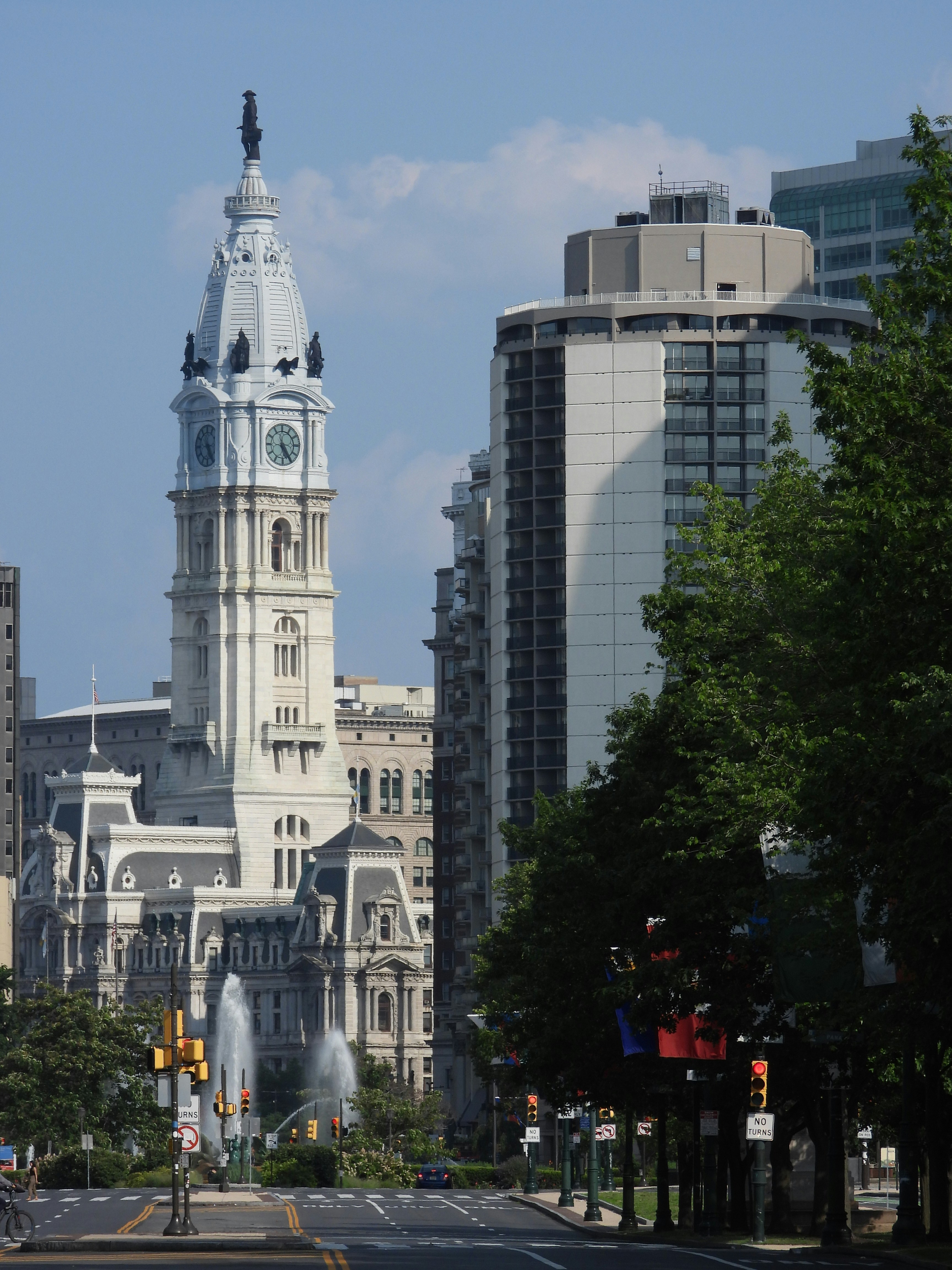 a large building with a clock on the top of it