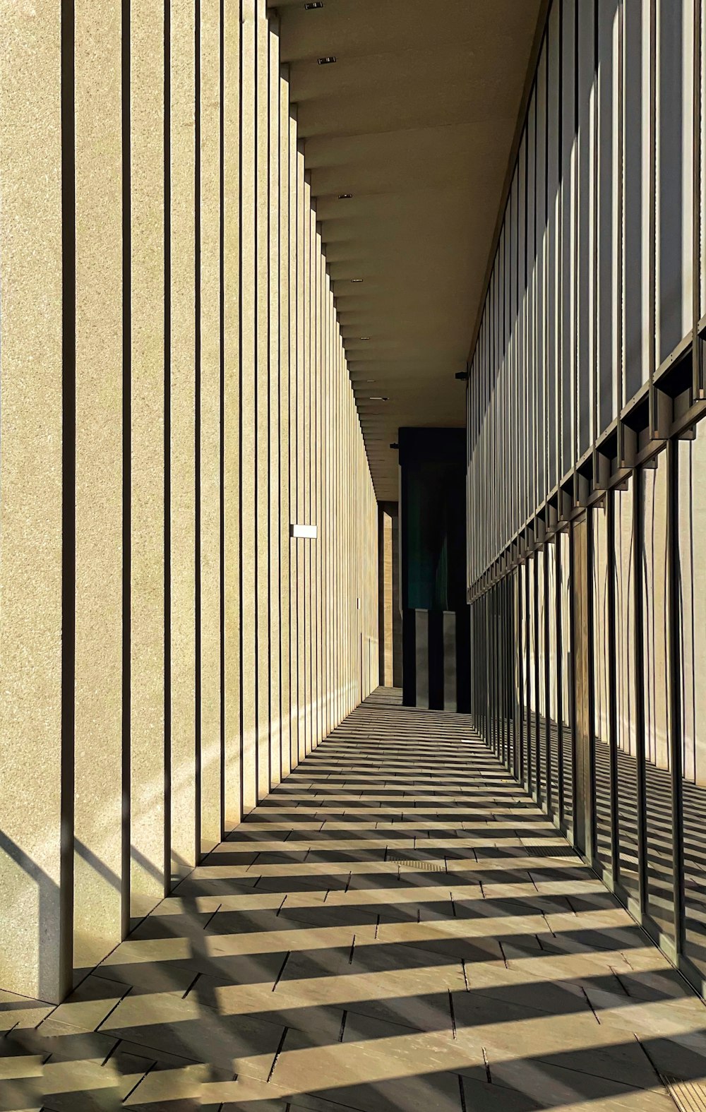 a row of windows on the side of a building