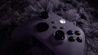a close up of a video game controller