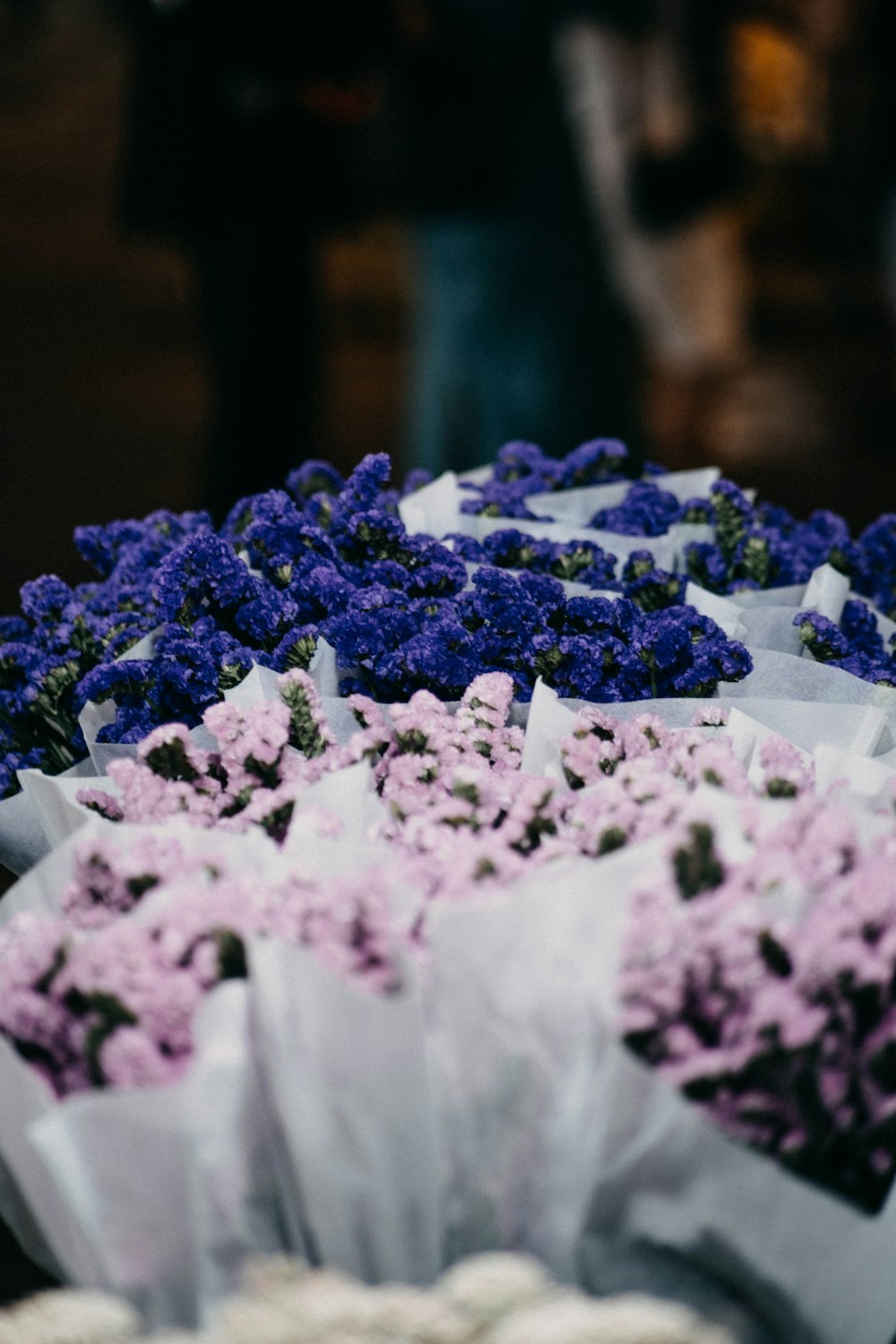 a bunch of flowers that are sitting on a table