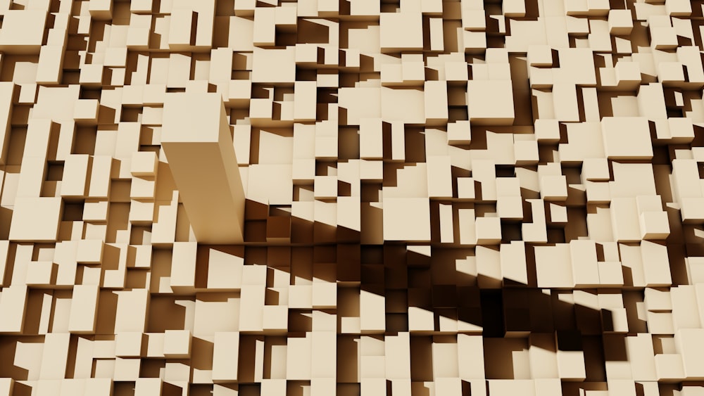 an abstract image of a large number of cubes