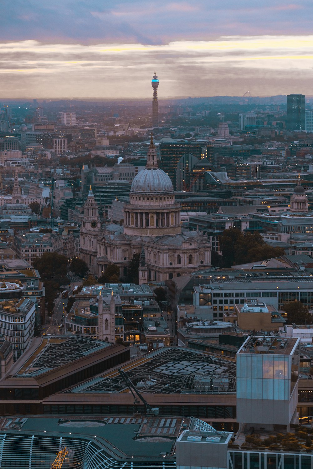 a view of the city of london from the top of the shard