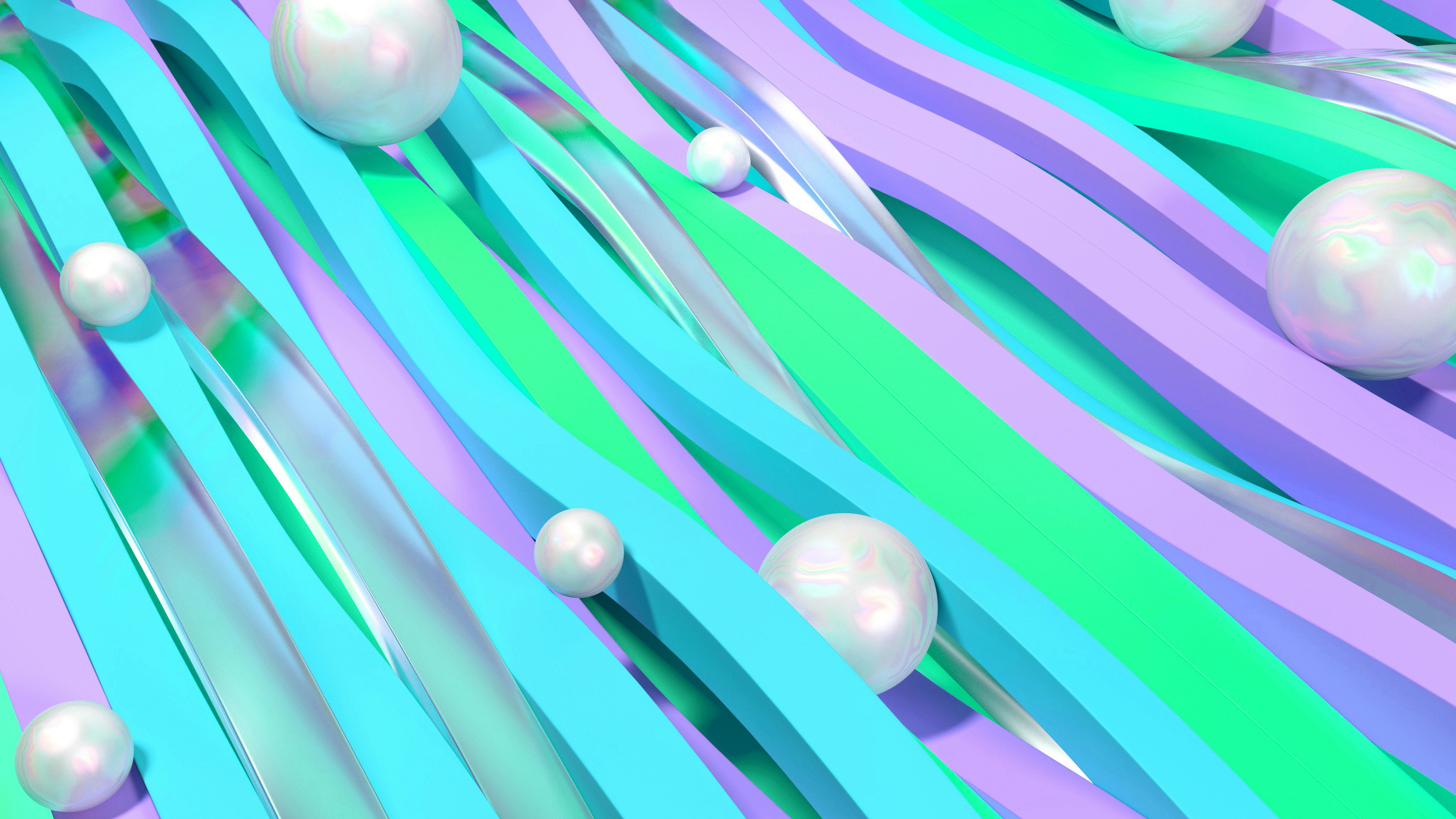 a group of white balls sitting on top of a blue and purple background