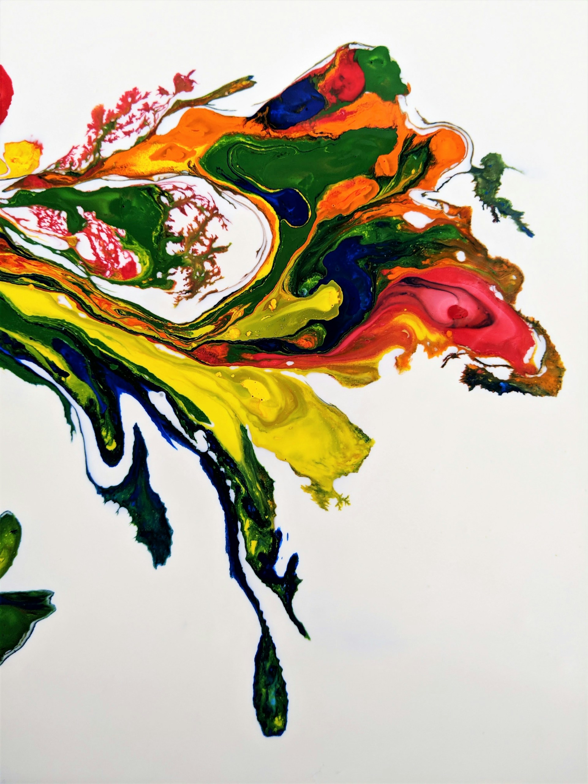 a picture of a painting with different colors