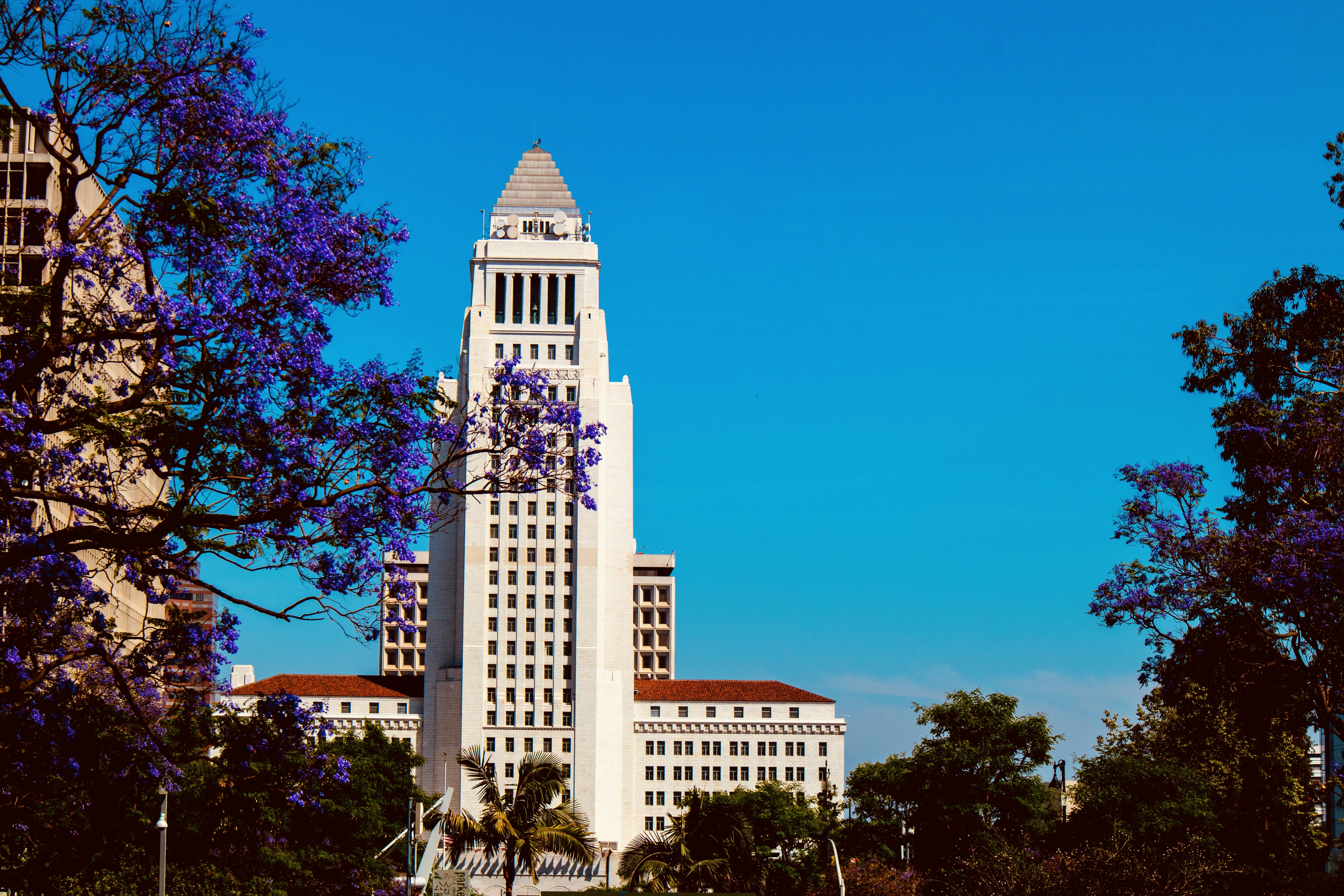 a tall building with a clock on the top of it