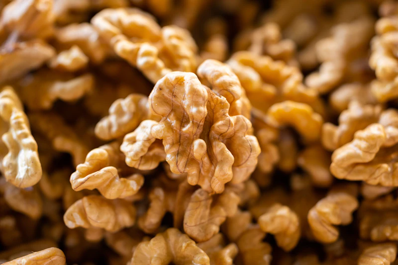 Close-up of a bunch of walnuts