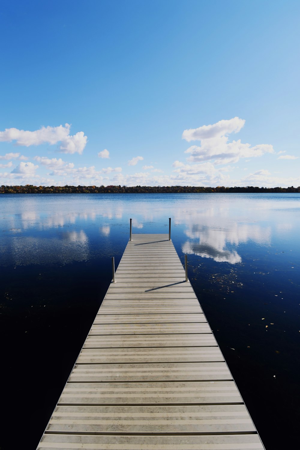 a long dock extending into a body of water