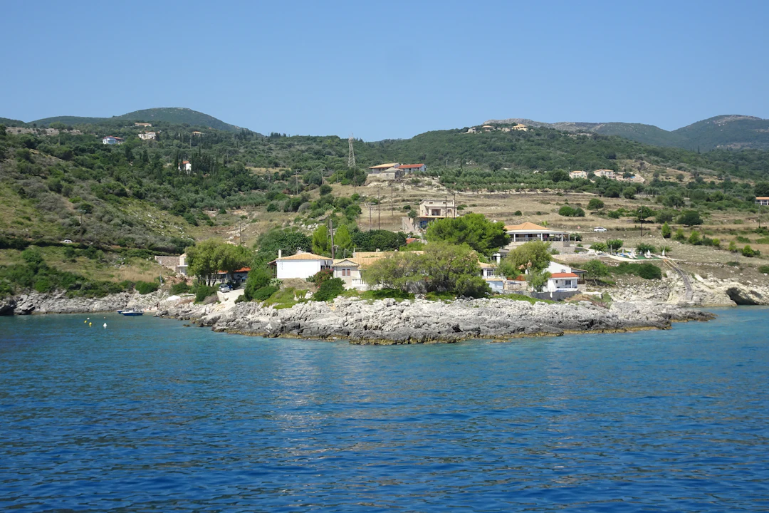 A small village by the sea (illustration)